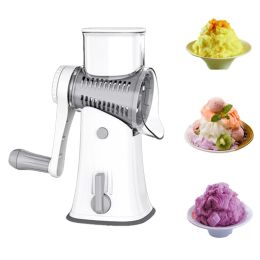 Shavers House House Hand Crank Ice Crusher Multifinection Smoothie Smoothie Bloc de fabrication de machine à glace rasée