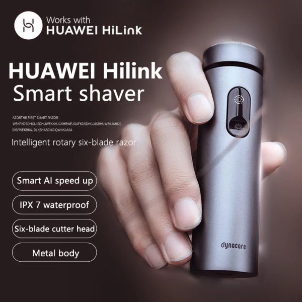 Shavers Huawei Hilink's Shaver Hair Beard Professional Portable Mini LED Display Mens Electric Shavers Raser Machine pour l'homme Body