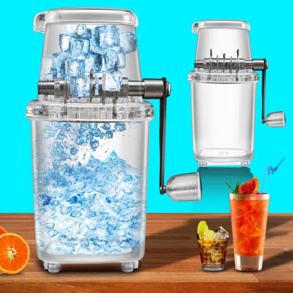 Shavers Ice Crusher Manual Shaver Chopper Smoothies Smoothies Crushing Tool Fried Ice Machine Transparent Diy Children Snack