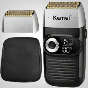 Shavers Kemei 2026 Foil Professionnel Electric Shaver Hair Barbe Machine à raser pour les hommes puissant Razor électrique à 3 vitesses