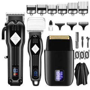 Rasoirs LCD tondeuse à cheveux numérique tondeuse à cheveux professionnelle USB rechargeable tondeuse à cheveux pour hommes coupe de cheveux rasoir coupe-cheveux Machine de barbier