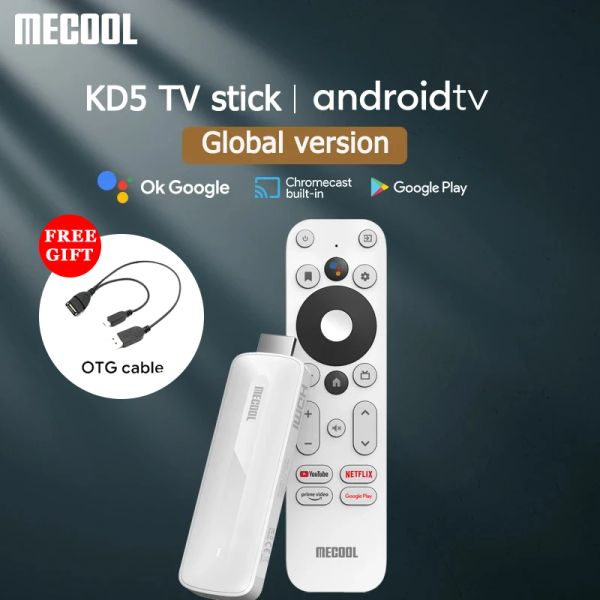 Shavers MECOOL KD5 Android 11 TV Stick HDR10 Smart TV Box 1GB 8GB WiFi 2.4G/5G Mini Streaming Media Player BT5.0 TV Dongle