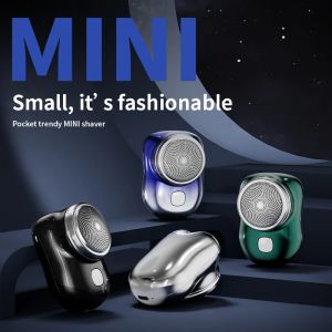 Shavers Mini Electric Razor voor mannen nat droge elektrische scheerapparaat draagbare elektrische scheervaller zakformaat draagbare buiten slimme batterijgereedschappen