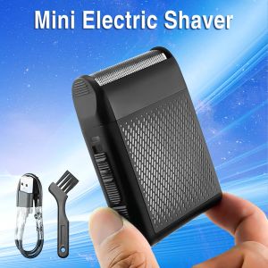 Shavers Mini Men de rasoir électrique Razor Barber Machine à raser pour hommes Professional Beard Trimmer Rechargeable Portable