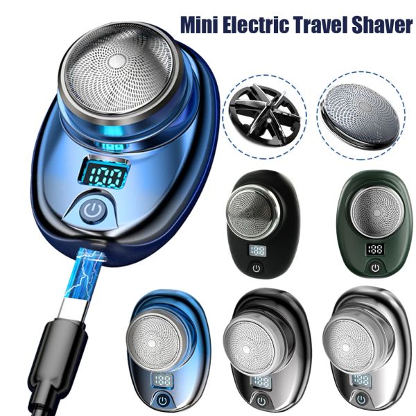 Shavers Mini Portable Electric Shaver Mens Razor portable Portable Razor USB Travel Face à couteaux sans cordon sans fil rasoir