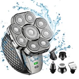 Shavers Nouveau rasoir 9d pour hommes 9 Cutter Cutter Tête flottante étanche Razor Multifonction Shavers USB TRIMME CORME MEN TROMING Kit