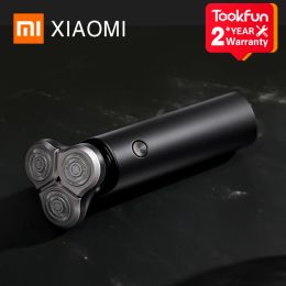 Shavers New Xiaomi Mijia Electric Shaver S500 Men Smart Portable Razor 3 Rasse-tête Rasage lavable MAIN MAIN SUB 3 BLADE BARD Trimer Trimer