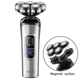 Shavers Original VGR 5D Floating Rotating Electric Shaver Men's Washable Beard Electric Shaver Shaver Rechargeable