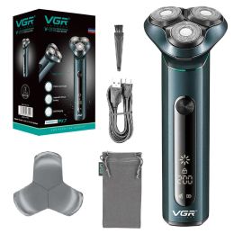 Shavers Rasoir électrique sec VGR Original pour les hommes HEUR CHEAUX RECHARGÉABLE RAZOR ÉLECTRIQUE RAZE