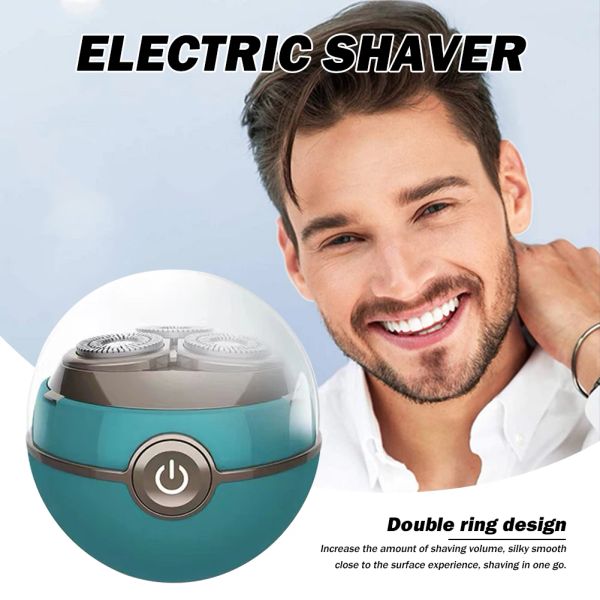 Shavers Portable Cordless Shaver USB RECHARGable MINI MINI FACE BAUDE RALLER LE DURANT DEST MACHE DE RAPPAGE DE BARDE LAVABLE POUR MENS