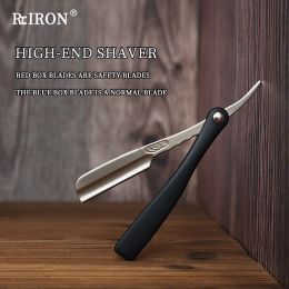 Shavers Riron Feather Plegable Razor Shaver Manual de barba de barba Razor para hombres Limpieza facial