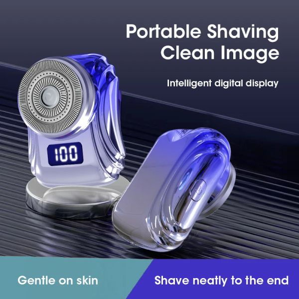Shavers rasoir pour hommes rasoir portable de voiture USB Chargement de barbe humide sèche rasage mini poche Shaverst rasoir imperméable voyage à bord