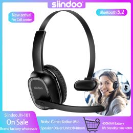 Shavers Siindoo JH101 Wireless Call Center Centre avec un casque de micro-casque de micro avec 50h Talking Talle for Office Work, Vidéo