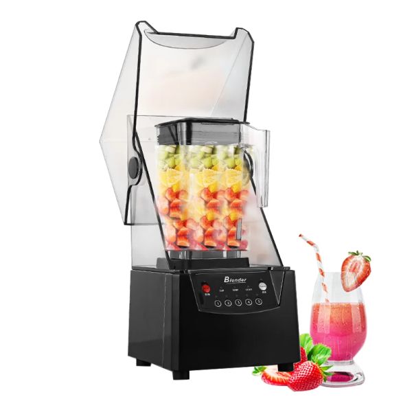 Shavers Smoothie Machine commerciale Hood Inonofores Machine de cuisson Silencieux mélangeur silencieux Smooth Smoothie Crushed Ice Juicer