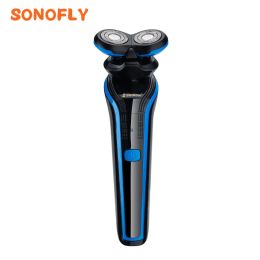 Shavers Sonofly USB Elektrisch scheermes oplaadbaar Shaver 2 Cutter zwevende kop Wetdry Dual Use Washable Hair Trimmer Clipper Men SH7170