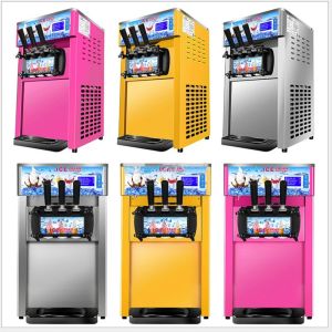 Shavers Three Flavours Ice Cream Maker Commercial Soft Ice Cream Machine Small ThreeColor Ice Cream Machine