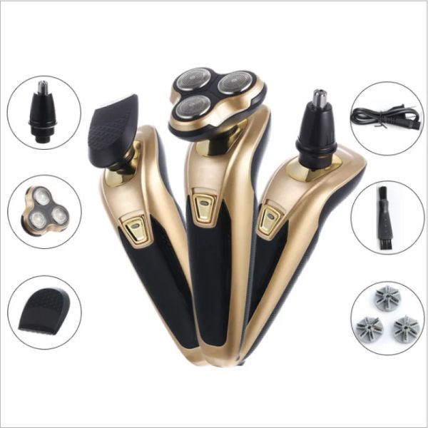 Shavers tres en una afeitadora de afeitar hombre US US EE. UU. 220V Multi Heads Multiuse Multiuse Earl Harning Nariz Nasal Cutter con cable de carga