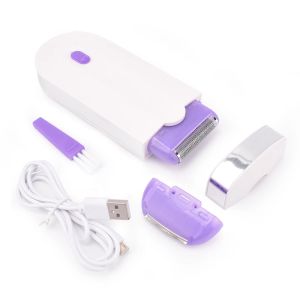 Shabers USB Femmes rechargeables Épiilatoires portables Coiffure Coiffure Shaver Toval Tool Rotary visage jambe Bikini Lip Depilator Hair Remover Lady