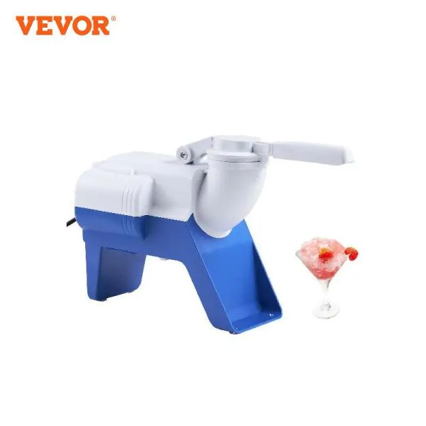 Shavers Vevor 220W Ice Crushers Machine 176lbs / h Corège de neige électrique avec 2 lames Machine à glace rasée avec couverture et bol pour la maison