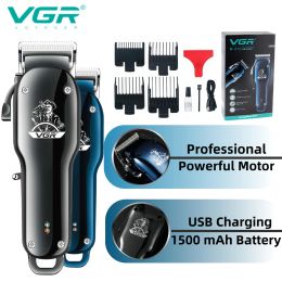 Shavers Vgr Hair Clipper Coiffure Professional Triming Rechargeable Machine de coiffure rechargeable Cordable Cordable Electric Cippers For Barber V679