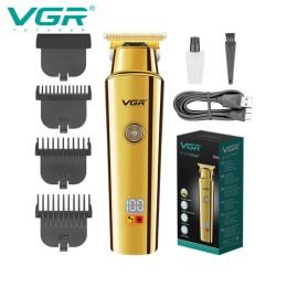 Shavers Vgr Hair Clipper Oplaadbaar haarsnijmachine snoerloze haartrimmer elektrisch kapsel kale kop nul snijmachine v947