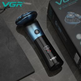 Shavers VGR V326 IPX6 3D BLADES ROTARY FLOCTATIONS MACHINE MACHINE RAPTOCULAIRE ÉLECTRIQUE RECHARGÉable pour les hommes