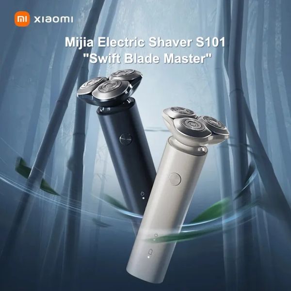 Shavers Xiaomi Mijia S101 Chignes électriques masculines Mené de rasage humide de rasage à barbe trimère trimère de rasoir portable Razor Razors Machine de coupe