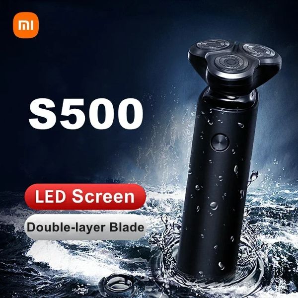 Shavers Xiaomi Mijia S500 Electric Shaver Beard Safety Razor Raser Rasage étanche à la lame rechargeable à la lame pour hommes mari
