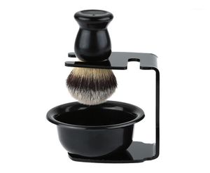 Brosse à rasage Set Soap Bowl support Handle Proporce en plastique Kit de barbe de cheveux en nylon Kit de coiffure 14995793