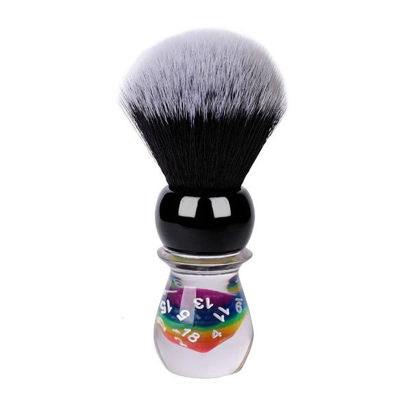 Mousse à raser pour hommes crème à raser mousse barbe brosse de nettoyage salon de coiffure résine nylon brosse à cheveux doux blaireau dés 230725