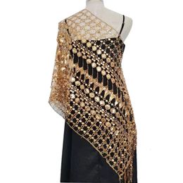 Sjaals 5 kleuren pailletten glitter avondjurk sjaal dames goud zwart bolero's haalt wraps bruids bruidsmeisje bruiloft sjaal bolero cape 231012