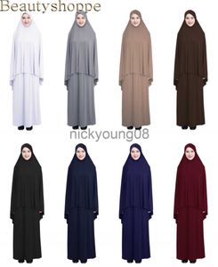 Chales de cobertura completa para mujeres musulmanas vestido de oración Niquab bufanda larga Khimar Hijab Islam gran ropa de cabeza Jilbab Ramadán árabe Oriente Medio x0711