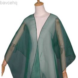 Sjaals sjaal diy hanfu accessoires multi-color lint organza vaste kleur zomers lint pull garen brokaat all-match fairy girl d240426