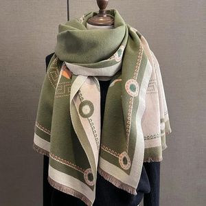 SHOUWS Winter sjaal pashmina voor ontwerpers warme sjaals mode klassieke vrouwen imiteren kasjmier wol lange sjaalfolie