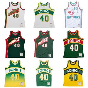 Shawn Kemp Cousted Basketball Jerseys 1994/95 95/96 99/00 Fans rétro classiques Jersey Men Youth Women S-6XL