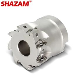Shazam Exn03 High Fast Feed Milling Cutter pour inserts double face et inserts LNMU