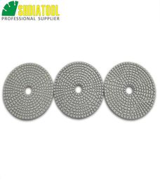 Shdiatool -diameter 100 mm4quot premium 3steps diamant polijstblokken hars binding schijfschijven hoge kwaliteit voor steenmarmeren8783889