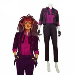 She-Ra en de prinsessen van Power Catra Cosplay-uniform Halloween-kostuums240j