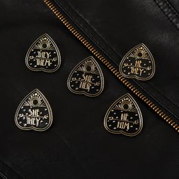 She They Punk Vintage Love Mignon Broches Pin pour Femmes Mode Robe Manteau Chemise Demin Métal Drôle Broche Pins Badges Sac À Dos Cadeau Bijoux