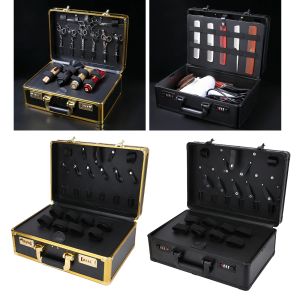 Shears Portable Barber Stylist Travel Metal Case Hair Styling Scissors Combs Tool Box Barber Stylist Lock Case Organizer Holder