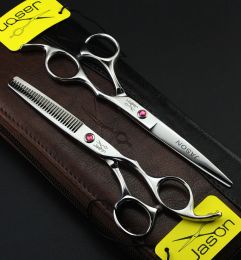 Shears Quality Quality 6 pouces Marque Jason Top Grade Coiffure Ciseaux JP 440C Bauteurs professionnels Cutting Cupigs Ciseaux Hurning Cishing Hair