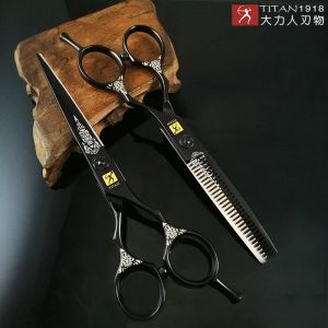 Shears Titan Hair Cut Dunning Snijschaar Kapperskapperschaar Japan Staal 5,5 inch 6,0 inch