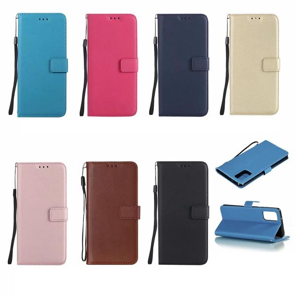 Étuis portefeuille en cuir de mouton pour Samsung A73 A53 A33 A23 4G S22 Ultra Plus A12 5G A13 Flip Cover PU Mode Luxe Fente pour carte d'identité Magnétique Téléphone Folio Livre Titulaire Pochette Sangle