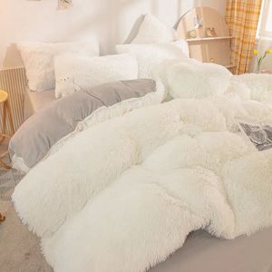Schapenwollen dekens en plaids volwassen dikke super warme winterdeken thuis zacht dekbed luxe effen op twin beddengoed 240115
