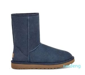 Bottines en peau de mouton pour femmes, Australie, Ultra Mini plateforme, botte de neige coulissante, en jachère, hiver