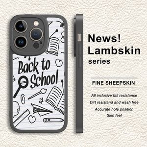 Sheepskin Rubber Shockproof -telefoonhoes voor iPhone (B12)