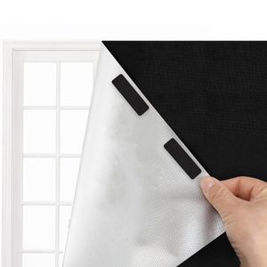 Rideaux transparents 13 en 1 stores occultants rideau pliable rideau ombre portable couverture de fenêtre protection solaire temporaire anti-UV maison 230721