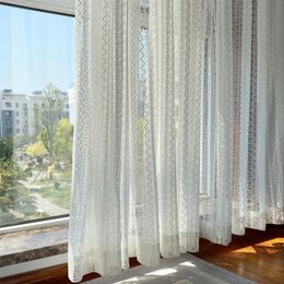 Rideaux transparents pour chambre à manger salon de salle à manger coréenne Style de princesse fraîche en dentelle de luxe