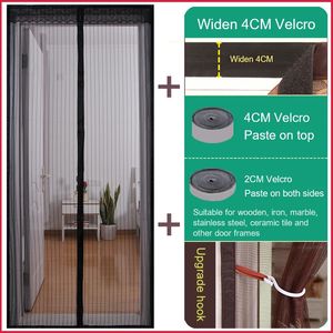 Transparante gordijnen Magnetisch deurscherm Opplakgaas Anti-muggenschermen Deurgordijn Partitieschermen voor huishoudelijk gebruik Gaasdeurinvoer met magneet 231018