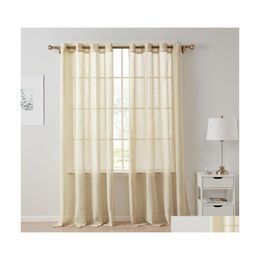 Pure gordijnen massief witte tle pure gordijnen raam voor woonkamer de slaapkamer moderne voile organza stof gordijnen 5714 q2 drop del dhteq